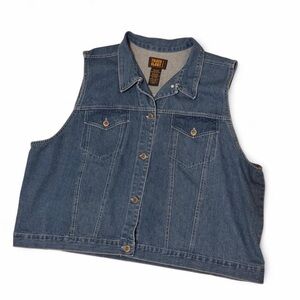 Vintage Denim Sleeveless Vest